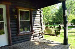 Cabin 2 front porch